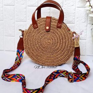 شنطة كروس بالخيش